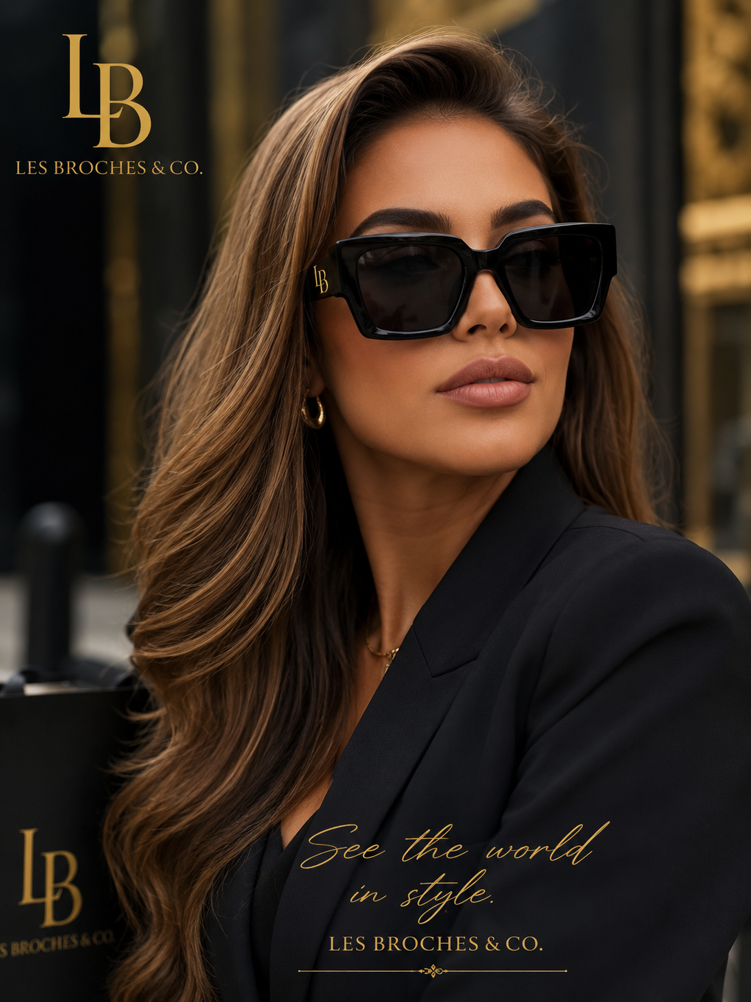 Les Broches & Co. Classic Black UV400 Eyewear