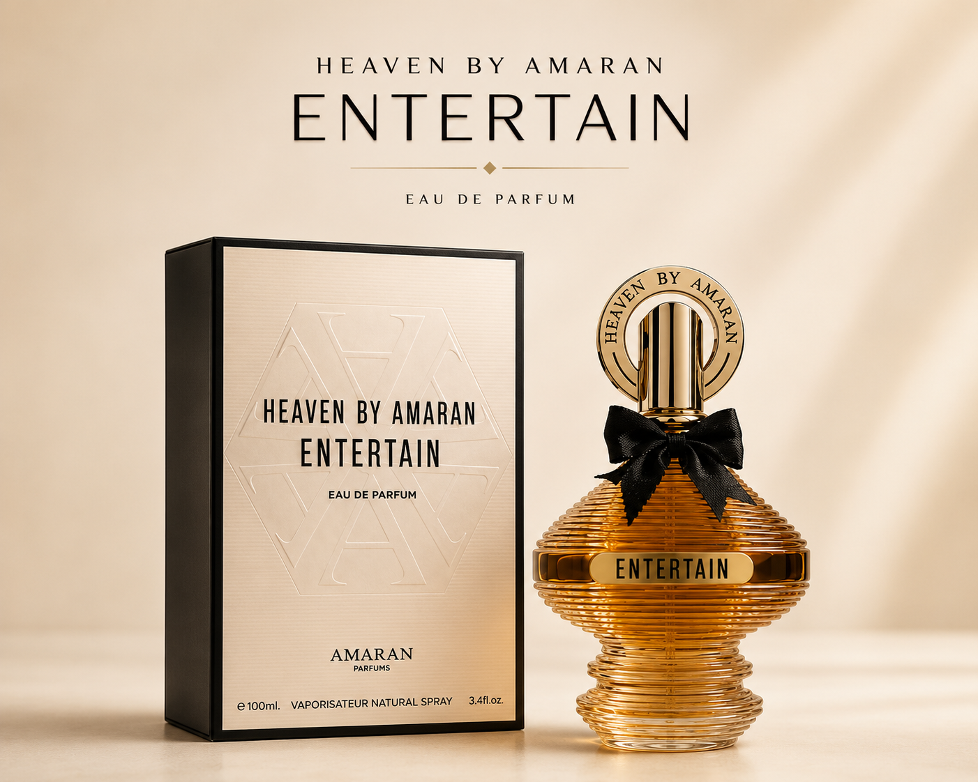 AMARAN PERFUMES "Heaven by Amaran ENTERTAIN" 3.4 fl oz Eau De Parfum