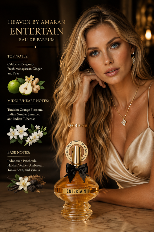 AMARAN PERFUMES "Heaven by Amaran ENTERTAIN" 3.4 fl oz Eau De Parfum