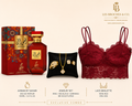 Ruby Collection / perfect Holiday gifts/ (Wine-Red brasier+ Ahwak by Sahari + Jewelry)