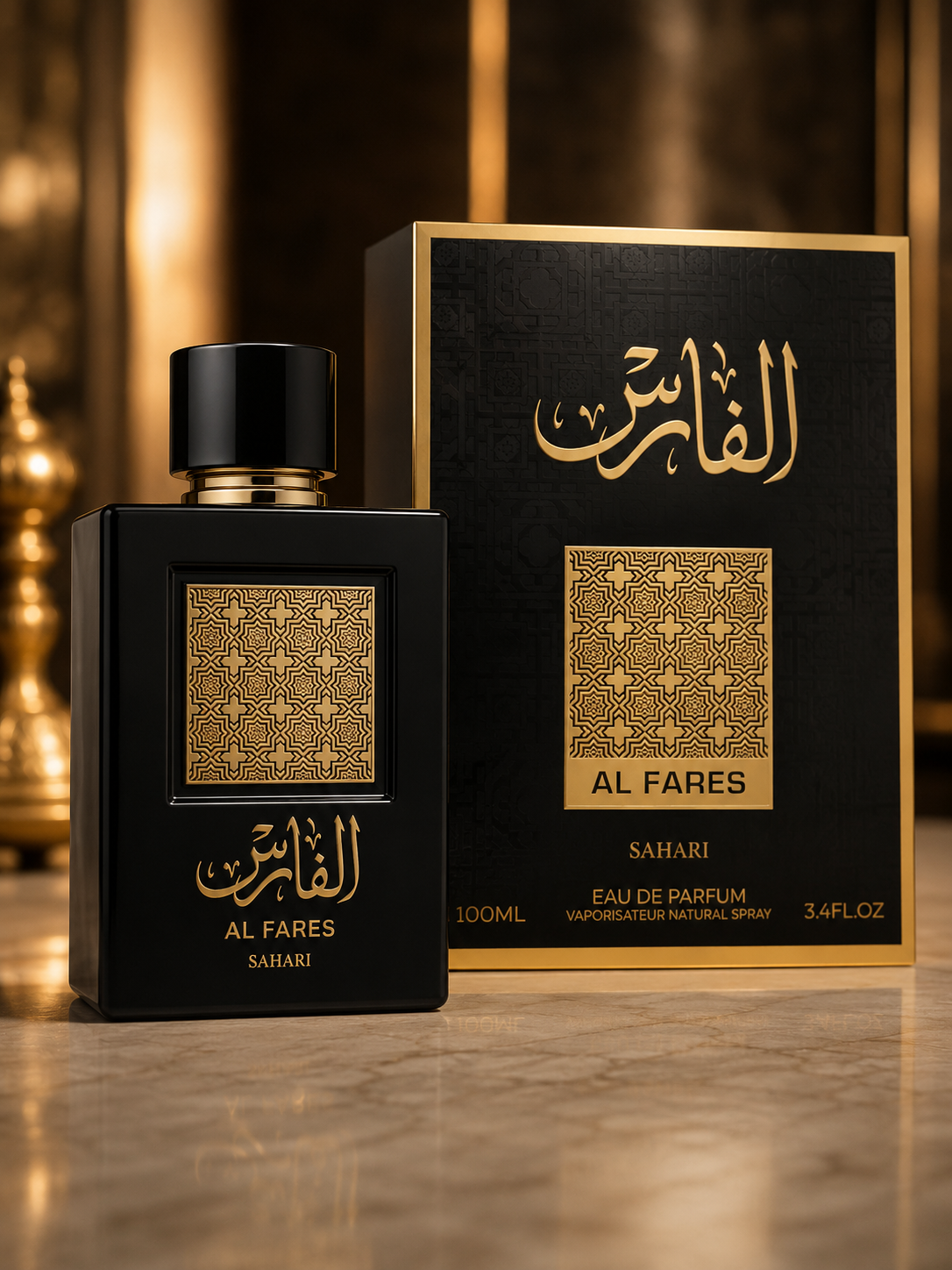 Sahari Al Fares Eau de Parfum Spray for Men 3.4 oz / 100 ml