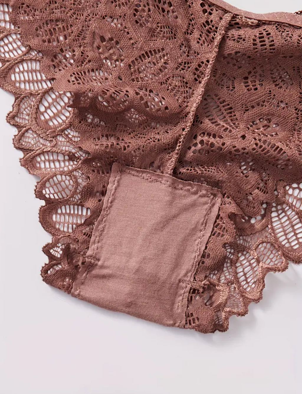 Women's Floral Lace Bralette & Panty Set – Romantic Seduction
