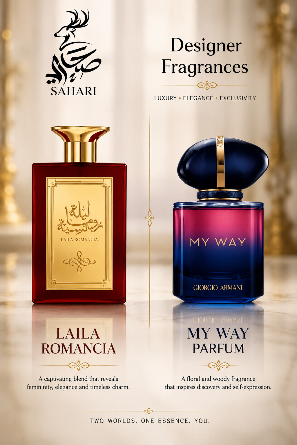 Laila Romancia By Sahari Eau De Parfum 3.4 FL OZ Women. 100% ORIGINAL.