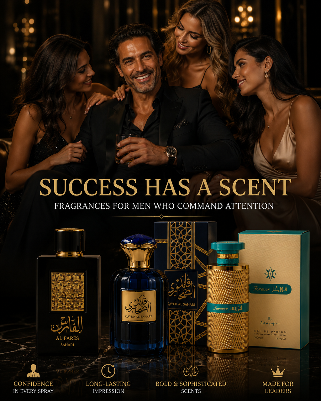 Men's Collection
*Al Fares * Qayed Al Sahari *Forever./Perfumes / 100% ORIGINAL*
